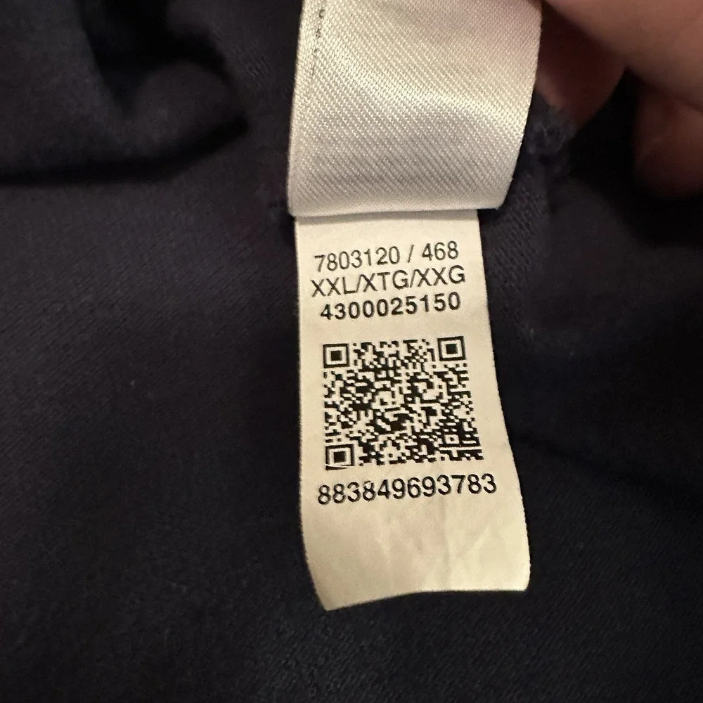 Tommy Hilfiger Mens Polo Shirt Double Extra Large (2XL) Navy Classic Prep